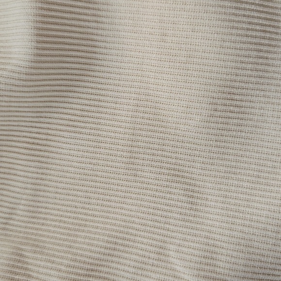 NWOT Square Neck Sleeveless Ribbed Seamless Stretch Fitted Bodysuit Cream Sz XL - Picture 4 of 9